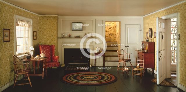 A12: Cape Cod Living Room, 1750-1850, United States, c. 1940. Creator: Narcissa Niblack Thorne.