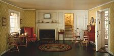 A12: Cape Cod Living Room, 1750-1850, United States, c. 1940. Creator: Narcissa Niblack Thorne