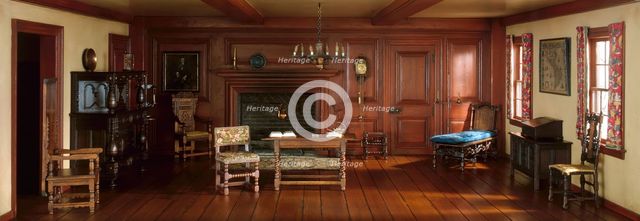 A2: New Hampshire Parlor, c. 1710, United States, c. 1940. Creator: Narcissa Niblack Thorne.