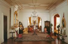 A30: Georgia Double Parlor, c. 1850, United States, c. 1940. Creator: Narcissa Niblack Thorne