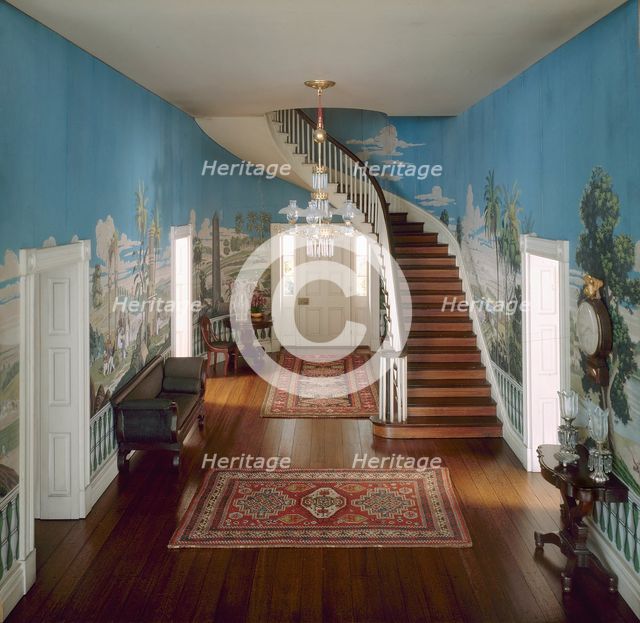 A31: Tennessee Entrance Hall, 1835, United States, c. 1940. Creator: Narcissa Niblack Thorne.