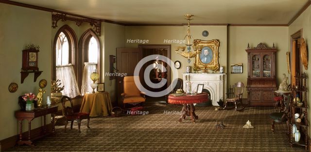 A33: "Middletown" Parlor, 1875-90, United States, c. 1940. Creator: Narcissa Niblack Thorne.