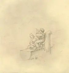 Am Brunnen mid-late 19th century, (c1924). Creator: Carl Spitzweg