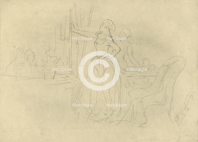 'Am Fenster', mid-late 19th century, (c1924).  Creator: Carl Spitzweg.