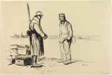 - Am Rhein? - Ya., c. 1914/1919. Creator: Jean Louis Forain