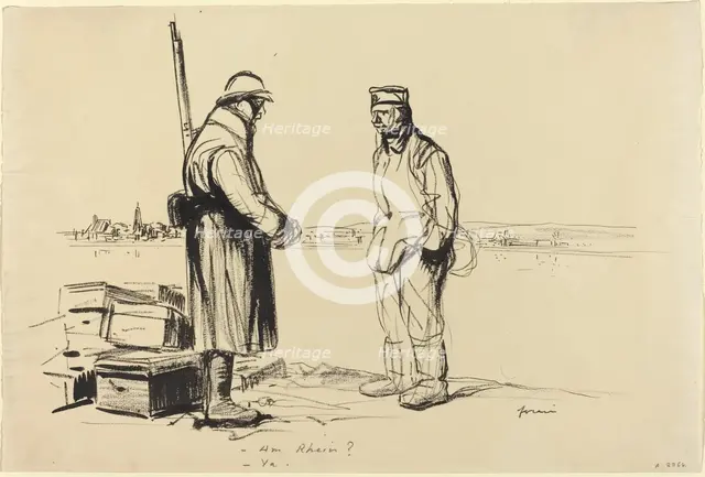 - Am Rhein? - Ya., c. 1914/1919. Creator: Jean Louis Forain.