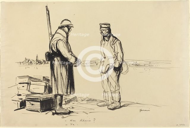 - Am Rhein? - Ya., c. 1914/1919. Creator: Jean Louis Forain.