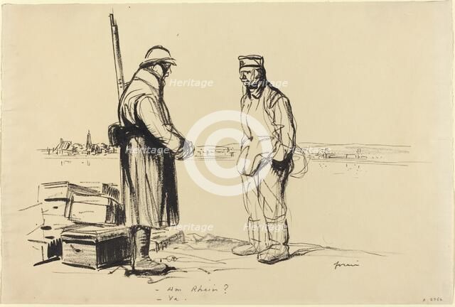 - Am Rhein? - Ya., c. 1914/1919. Creator: Jean Louis Forain.
