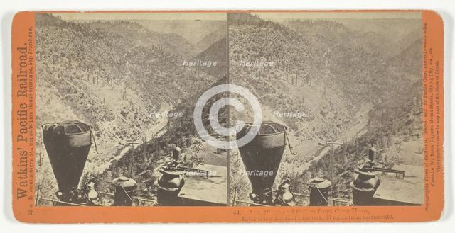 Am. River and Cañon from Cape Horn, River below Railroad 1,400 feet. 57 miles..., 1864/69. Creator: Alfred A. Hart.