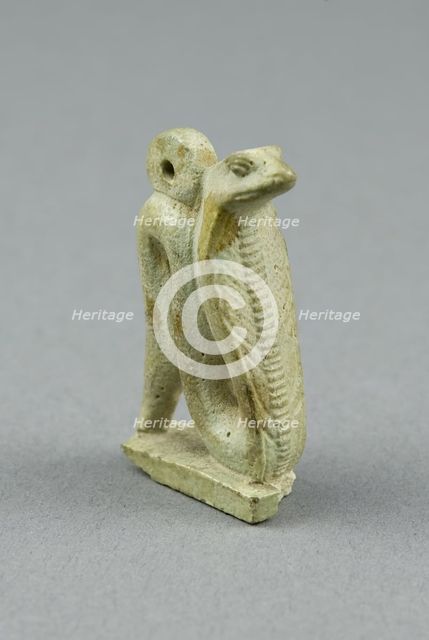 Amulet of a Cobra, Egypt, Third Intermediate Period, Dynasty 21-25 (1070-656 BCE). Creator: Unknown.
