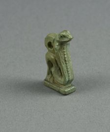Amulet of a Cobra, Egypt, Third Intermediate Period, Dynasty 21-25 (1070-656 BCE). Creator: Unknown
