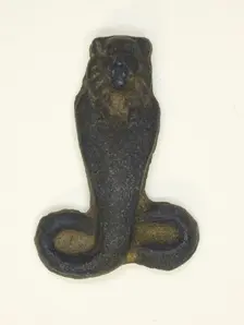 Amulet of a Cobra with Lioness Head, Egypt, Ptolemaic Period-Roman Period (?) (4th century BCE... Creator: Unknown