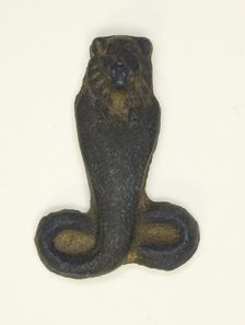 Amulet of a Cobra with Lioness Head, Egypt, Ptolemaic Period-Roman Period (?) (4th century BCE... Creator: Unknown