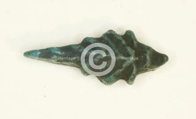 Amulet of a Crocodile, Egypt, New Kingdom-Third Intermediate Period (?) (about 1550-664 BCE). Creator: Unknown.