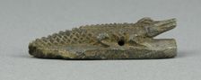 Amulet of a Crocodile, Egypt, New Kingdom-Third Intermediate Period (about 1500-664 BCE). Creator: Unknown