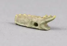 Amulet of a Crocodile, Egypt, Late Period, Dynasty 26 (664-525 BCE). Creator: Unknown