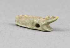 Amulet of a Crocodile, Egypt, Late Period, Dynasty 26 (664-525 BCE). Creator: Unknown