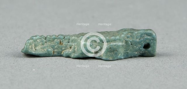 Amulet of a Crocodile, Egypt, Third Intermediate-Late Period (about 1069-332 BCE). Creator: Unknown.