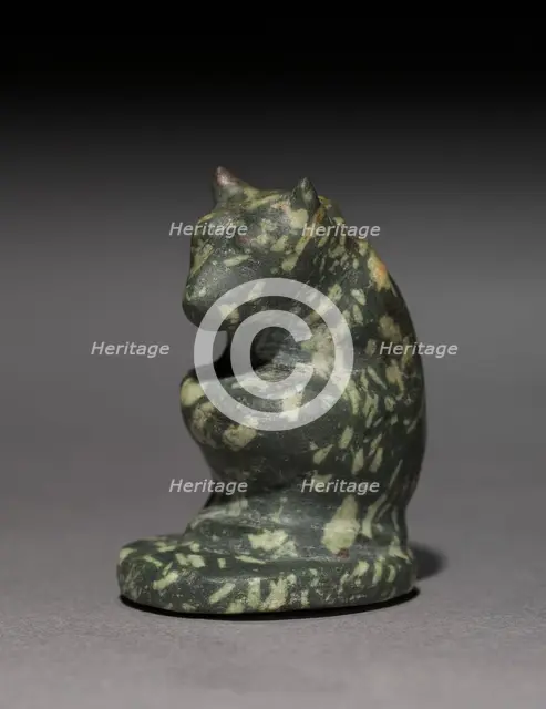 Amulet of a Crouching Bear, 664-332 BC. Creator: Unknown.