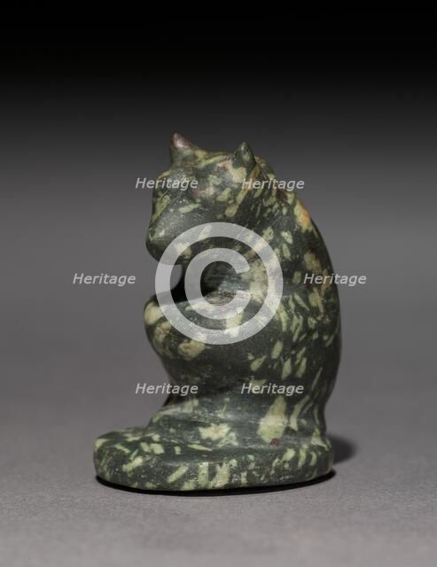 Amulet of a Crouching Bear, 664-332 BC. Creator: Unknown.