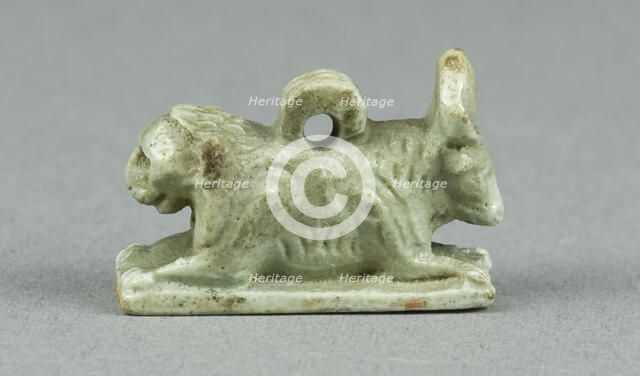 Amulet of a Double Animal: Lion and Bull, Egypt, Late Period, Dynasty 26 (664-525 BCE). Creator: Unknown.