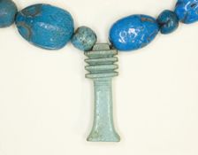 Amulet of a Djed Column, Egypt, Late Period, Dynasties 26-31 (664-332 BCE). Creator: Unknown