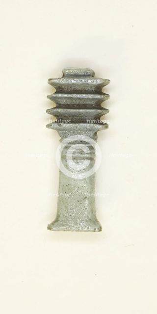 Amulet of a Djed Pillar, Egypt, Late Period, Dynasties 26-31 (664-332 BCE). Creator: Unknown.