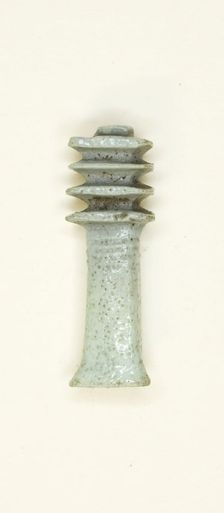 Amulet of a Djed Pillar, Egypt, Late Period, Dynasties 26-31 (664-332 BCE). Creator: Unknown