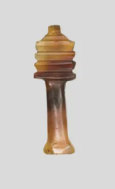 Amulet of a Djed Pillar, Egypt, Third Intermediate Period, Dynasty 21-25 (1070-656 BCE). Creator: Unknown