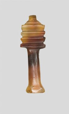 Amulet of a Djed Pillar, Egypt, Third Intermediate Period, Dynasty 21-25 (1070-656 BCE). Creator: Unknown