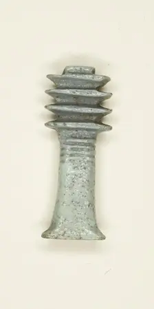 Amulet of a Djed Pillar, Egypt, Third Intermediate Period, Dynasty 21-25 (1070-656 BCE). Creator: Unknown