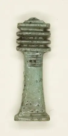 Amulet of a Djed Pillar, Egypt, Third Intermediate Period-Ptolemaic Period (11th-7th centuries BCE). Creator: Unknown