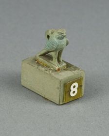 Amulet of a Falcon, Egypt, Late Period, Dynasty 26-31 (664-332 BCE). Creator: Unknown