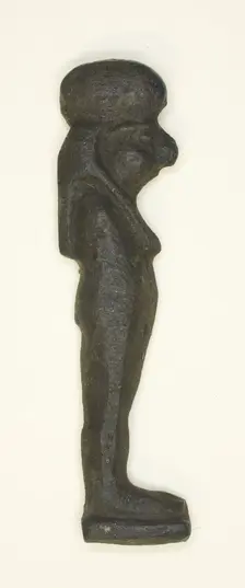 Amulet of a Falcon-Headed God, Egypt, Late Period, Dynasty 25-30 (780-343 BCE). Creator: Unknown