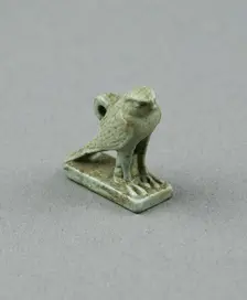 Amulet of a Hawk, Egypt, Third Intermediate Period, Dynasty 21-25 (1070-656 BCE). Creator: Unknown