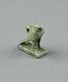 Amulet of a Hawk, Egypt, Third Intermediate Period, Dynasty 21-25 (1070-656 BCE). Creator: Unknown
