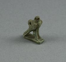 Amulet of a Hawk, Egypt, Third Intermediate Period, Dynasty 21-25 (1070-656 BCE). Creator: Unknown