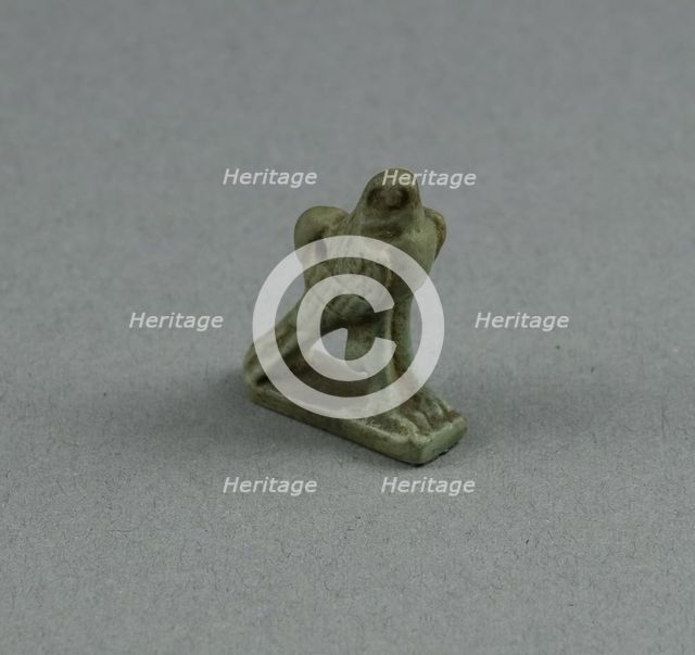 Amulet of a Hawk, Egypt, Third Intermediate Period, Dynasty 21-25 (1070-656 BCE). Creator: Unknown.