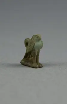 Amulet of a Hawk, Egypt, Third Intermediate Period, Dynasty 21-25 (1070-656 BCE). Creator: Unknown