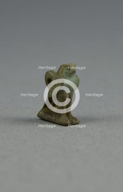 Amulet of a Hawk, Egypt, Third Intermediate Period, Dynasty 21-25 (1070-656 BCE). Creator: Unknown.