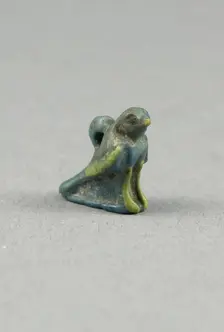 Amulet of a Hawk, Egypt, Roman Period (?) (30 BC-395 AD). Creator: Unknown