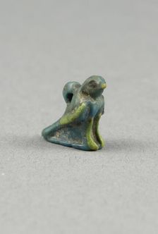 Amulet of a Hawk, Egypt, Roman Period (?) (30 BC-395 AD). Creator: Unknown