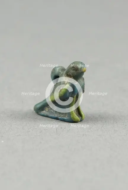Amulet of a Hawk, Egypt, Roman Period (?) (30 BC-395 AD). Creator: Unknown.