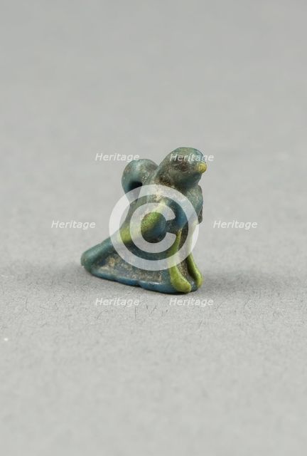 Amulet of a Hawk, Egypt, Roman Period (?) (30 BC-395 AD). Creator: Unknown.