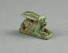 Amulet of a Hare, Egypt, Third Intermediate Period, Dynasty 21-25 (1070-656 BCE). Creator: Unknown