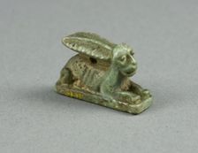 Amulet of a Hare, Egypt, Third Intermediate Period, Dynasty 21-25 (1070-656 BCE). Creator: Unknown