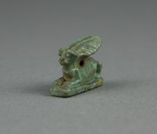 Amulet of a Hare, Egypt, Third Intermediate Period, Dynasty 21-25 (1070-656 BCE). Creator: Unknown