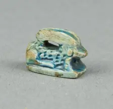 Amulet of a Hare, Egypt, Late Period (664-332 BCE). Creator: Unknown