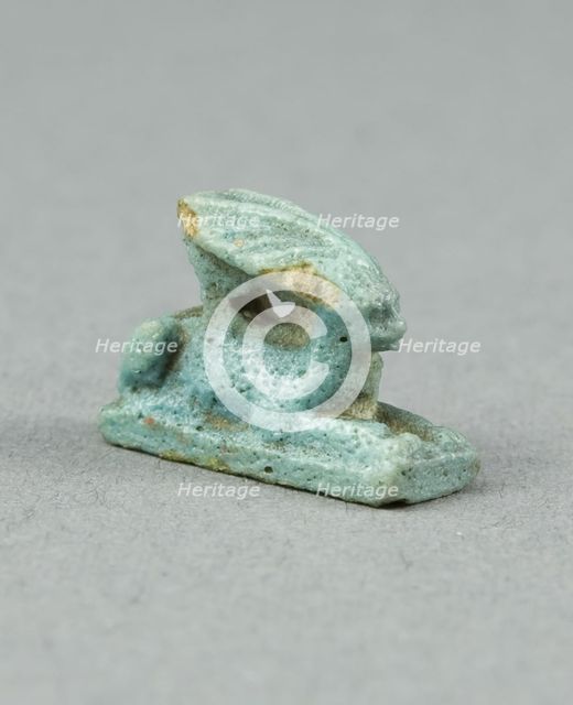 Amulet of a Hare, Egypt, Late Period-Ptolemaic Period (7th-1st centuries BCE). Creator: Unknown.