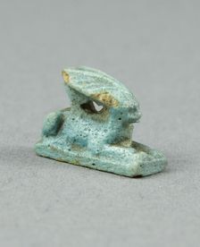 Amulet of a Hare, Egypt, Late Period-Ptolemaic Period (7th-1st centuries BCE). Creator: Unknown